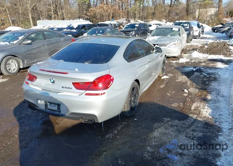 2016 BMW 640I из США, поврежденный, VIN WBA6H1C55GD932954